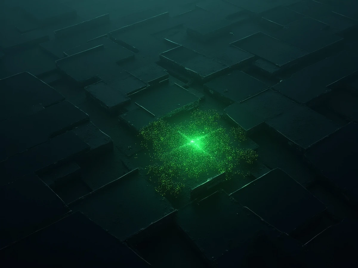 Grid of dark sectors with a few blooming green
